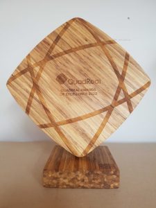 QuadReal Awards of Excellence Trophie made by ChopValue