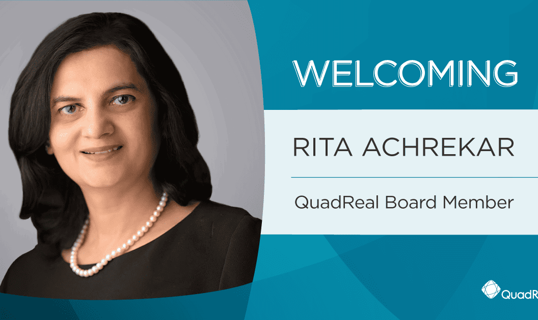 Rita Achrekar se joint au conseil d’administration de QuadReal